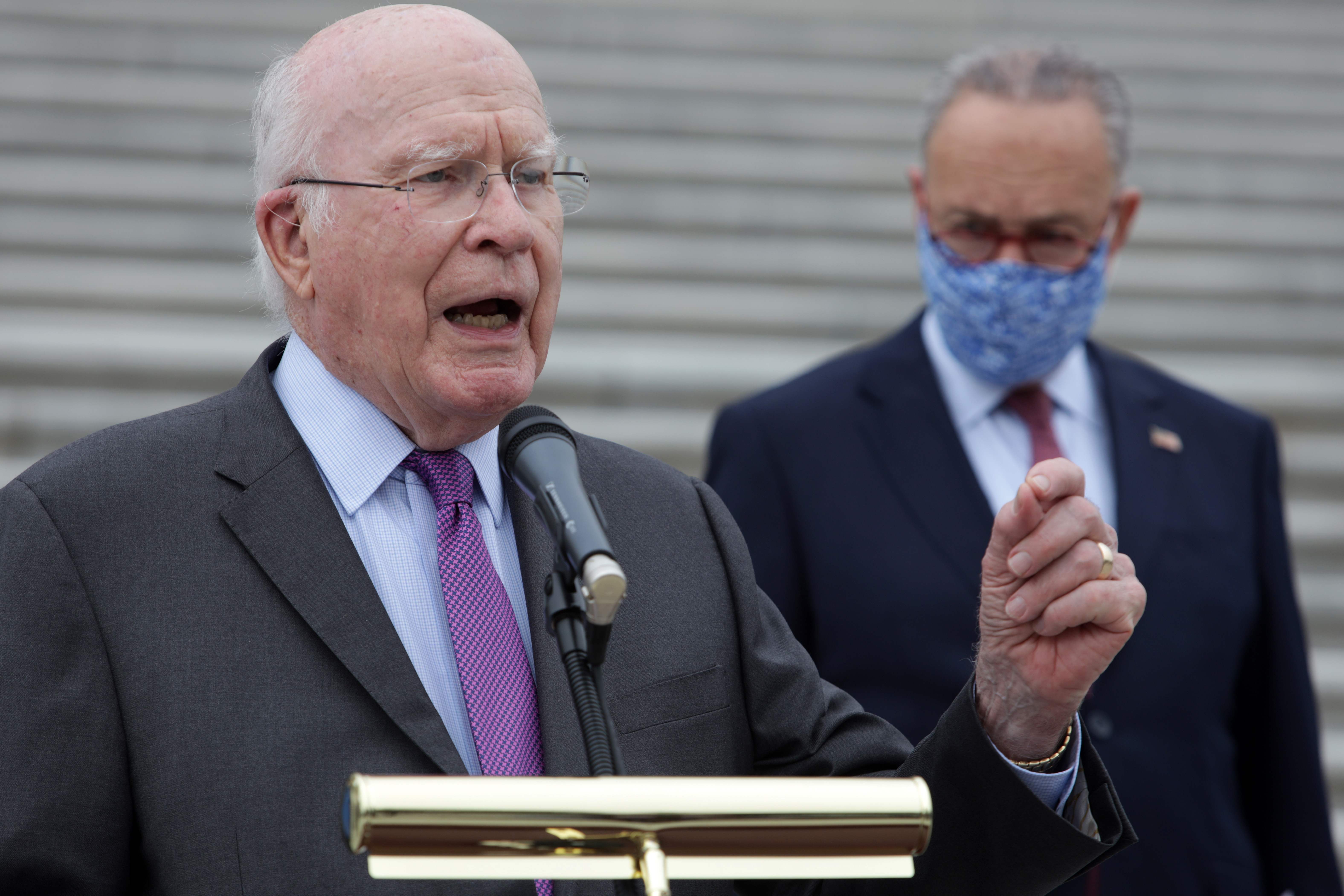 Patrick Leahy, senator Partai Demokrat yang memimpin sidang pemakzulan Donald Trump.