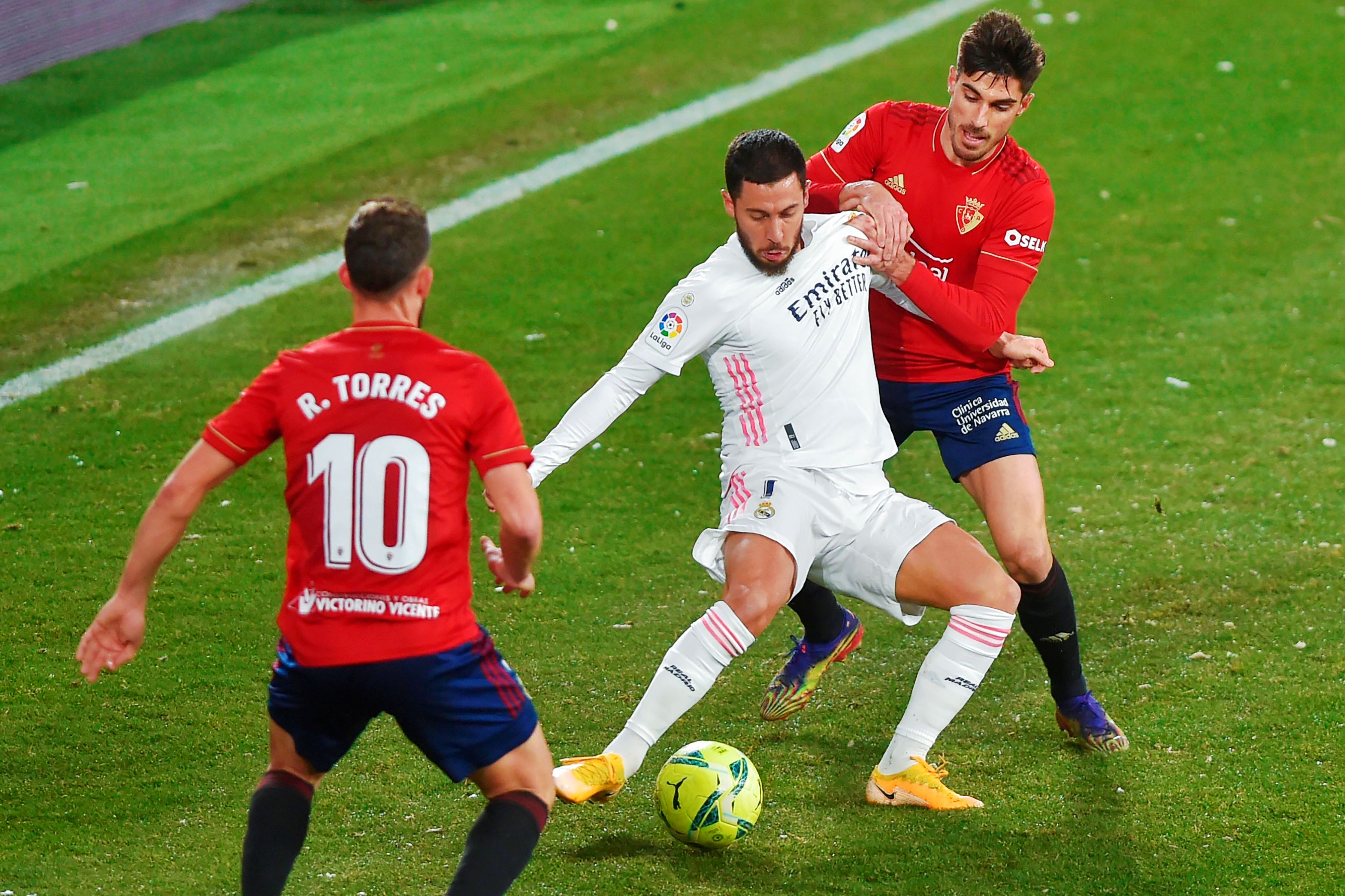 Laga Real Madrid-Osasuna berakhir imbang tanpa gol.