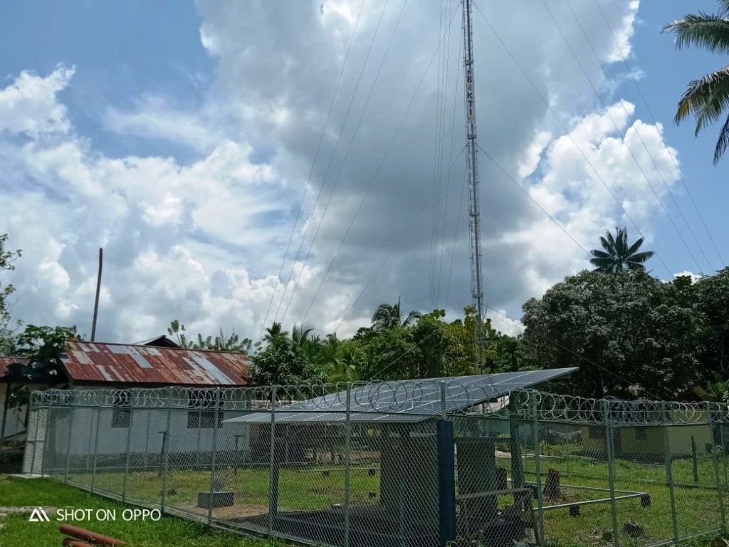 Salah satu Tower bantuan Menkominfo kepada Pemda KabupatenSorong Selatan.
