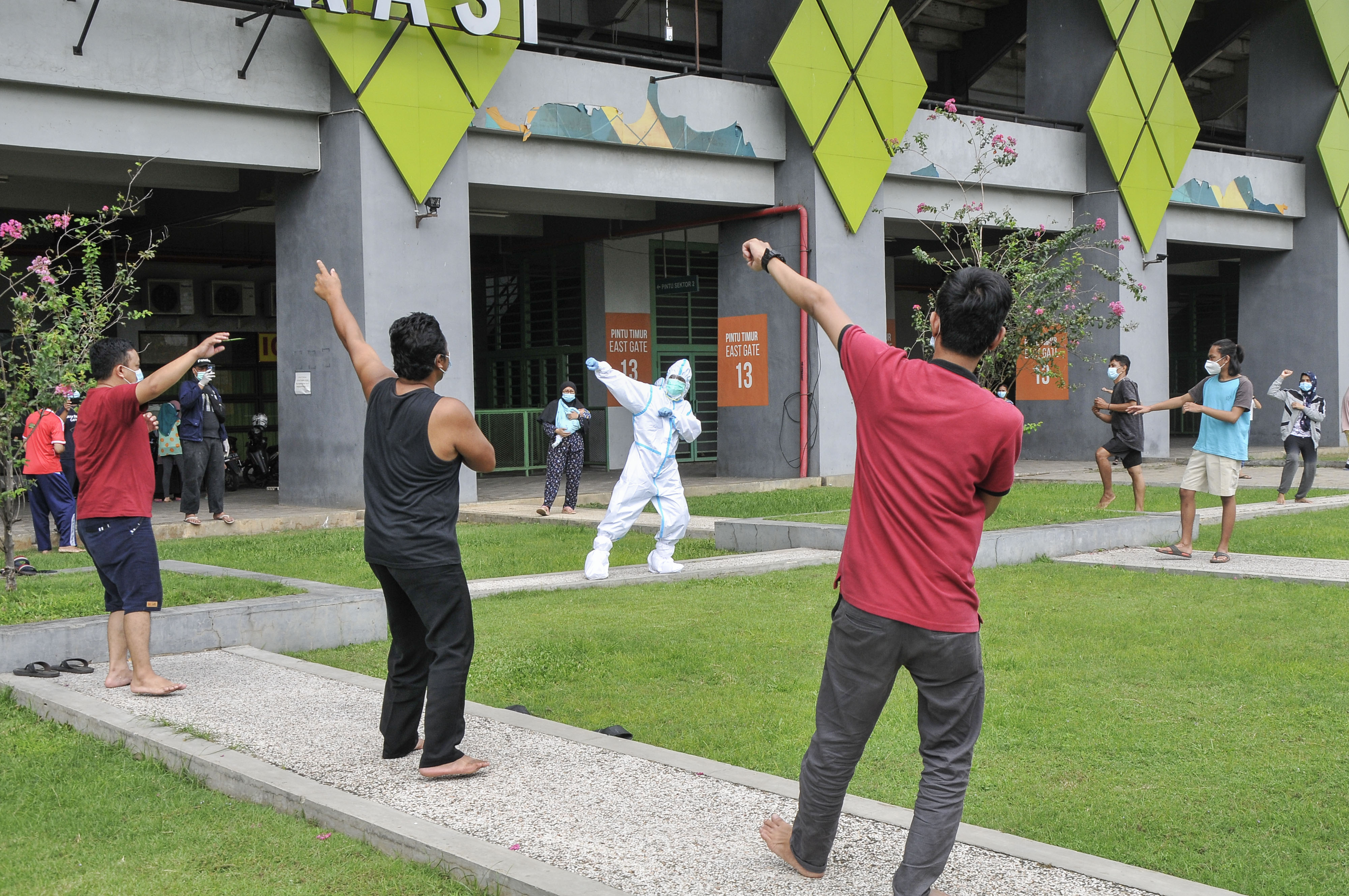 Lokasi isolasi mandiri di GOR