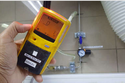 Ilustrasi kebocoran gas.