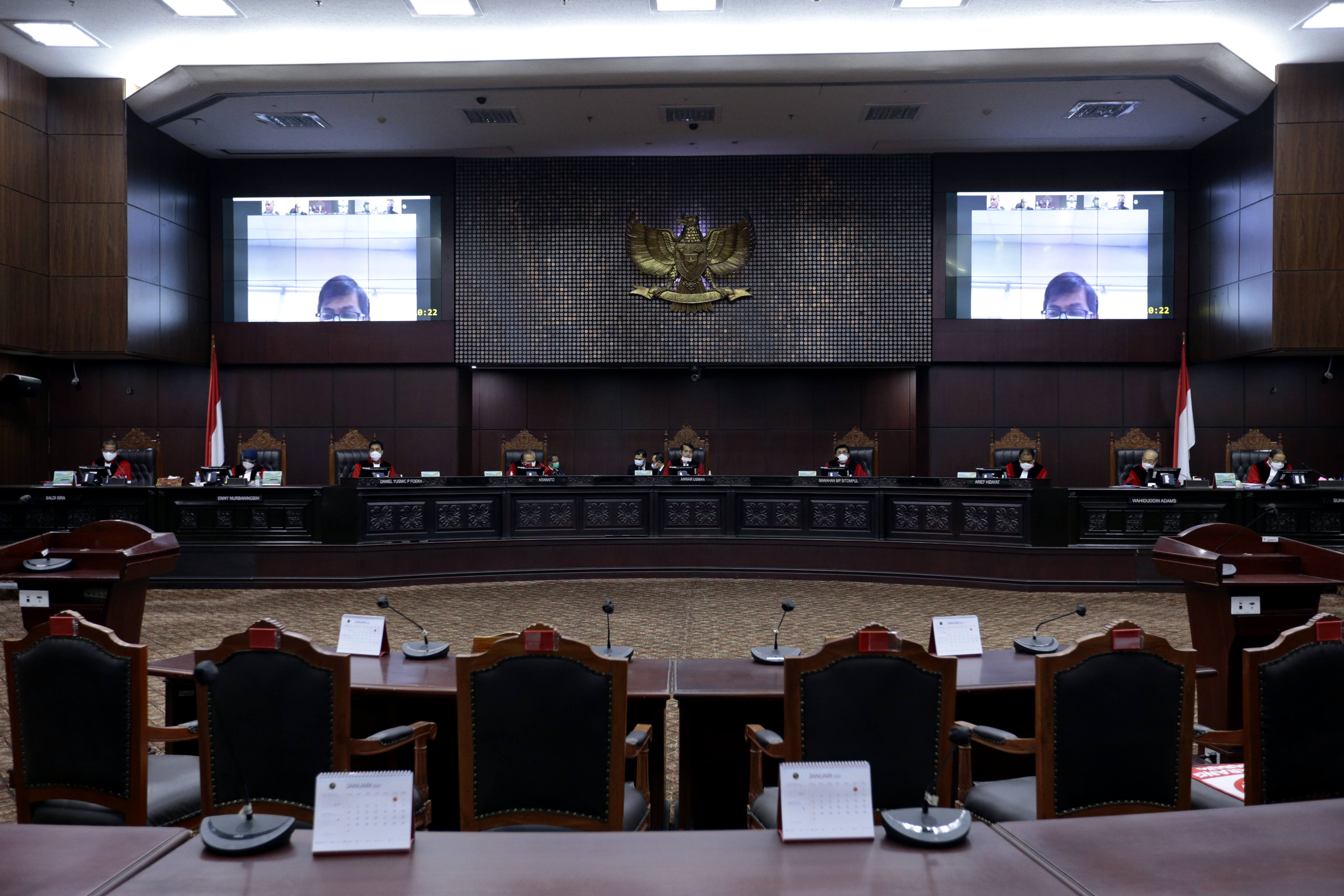 Ilustrasi sidang di Mahkamah Konstitusi