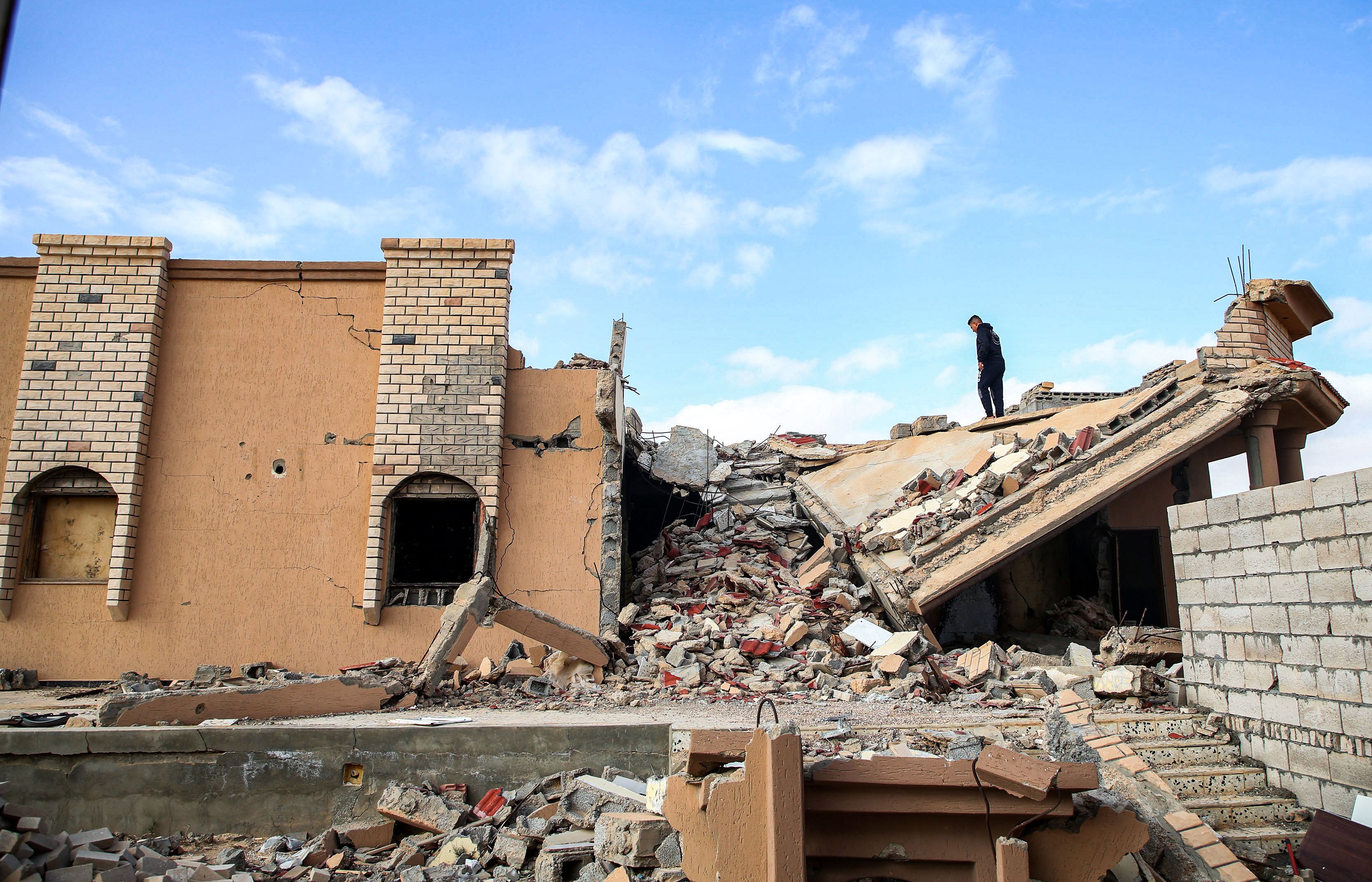 Ilustrasi konflik di Libia