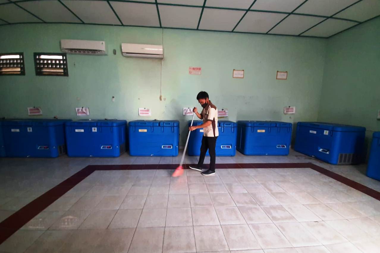 Vaksin covid siap didistribusikan ke seluruh kabupaten/kota di Sumsel.