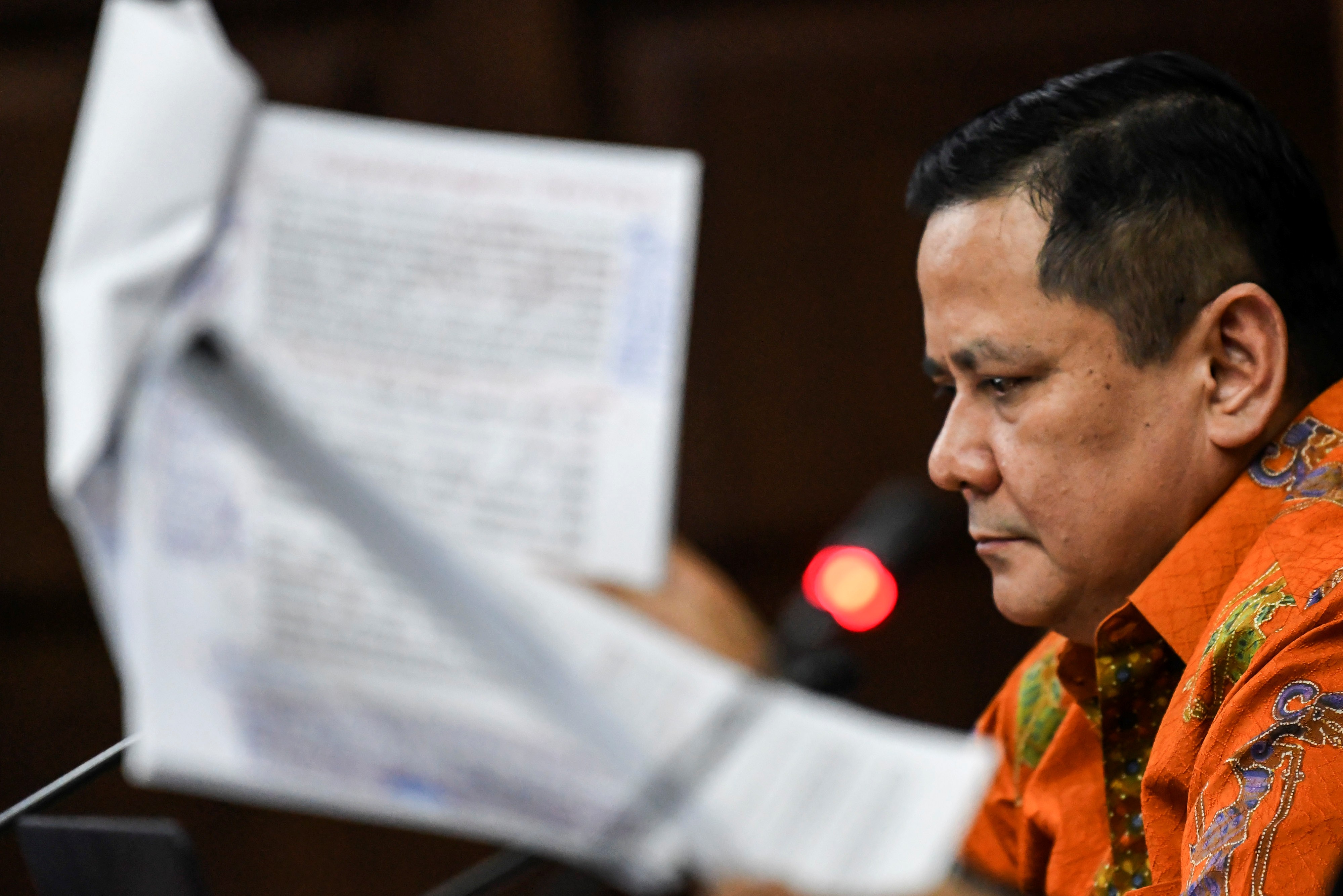 Terdakwa kasus suap penghapusan red notice Djoko Tjandra, Irjen Napoleon Bonaparte.