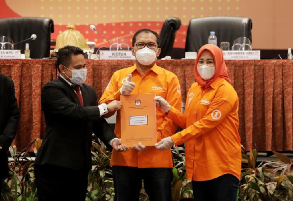 Paslon Danny-Fatmawati Sah Pimpin Kota Makassar