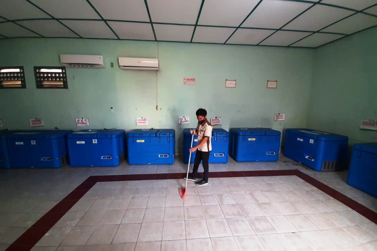 Vaksin siap didistribusikan.