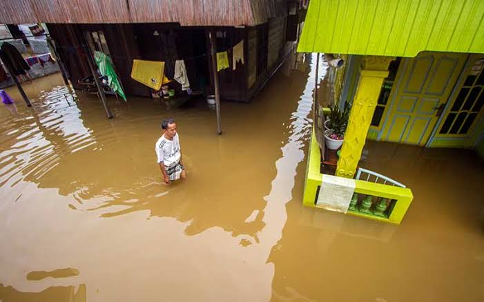 Lebih Dari 1.200 rumah di Kabupaten Banjar Terendam Banjir