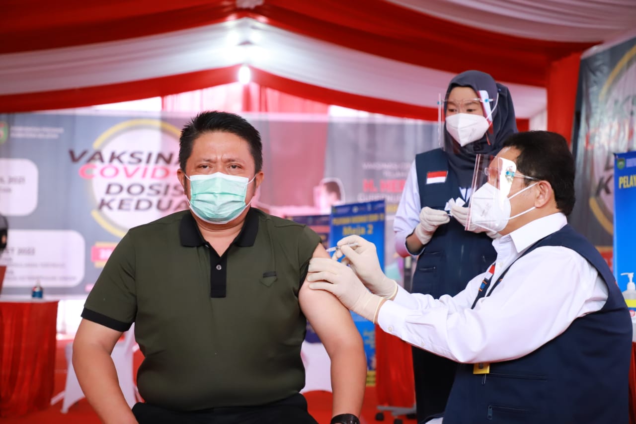 Gubernur dan Forkopimda Sumsel Diimunisasi Covid Dosis Kedua