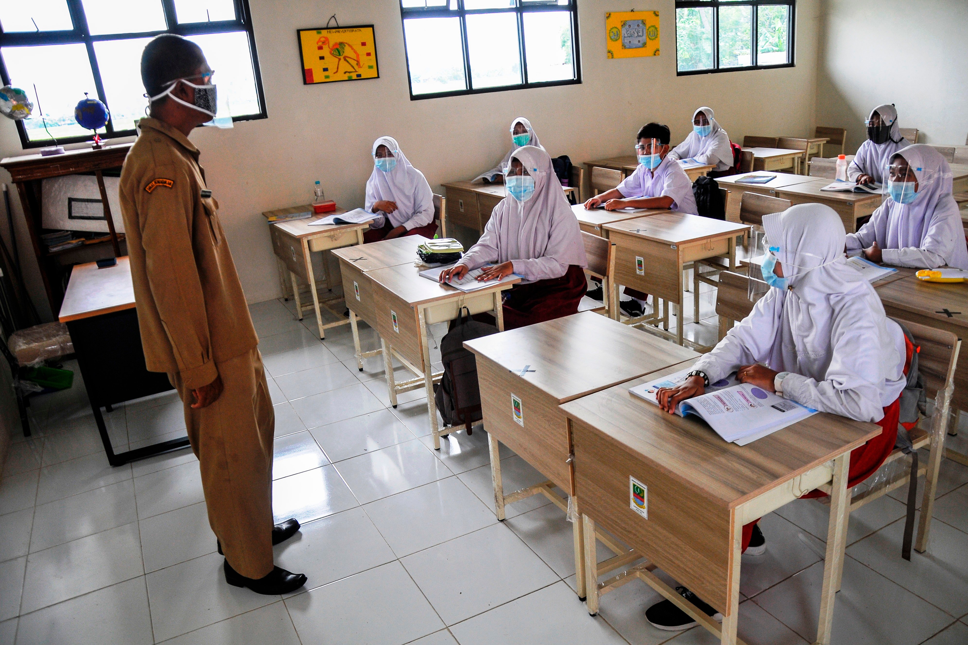 Ilustrasi KBM tatap muka.