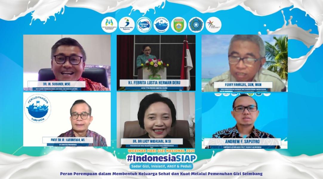 Webinar bertajuk #IndonesiaSIAP: Peran Perempuan dalam Membentuk Keluarga Sehat dan Kuat melalui Pemenuhan Gizi Seimbang.