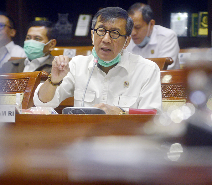 Menteri Hukum dan HAM Yasonna Laoly