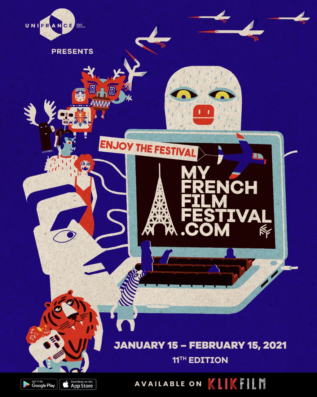 Platform digital KlikFilm, membuat sebuah prestasi dalam dunia film, dengan menghadirkan MyFrenchFilmFestival ke-11.