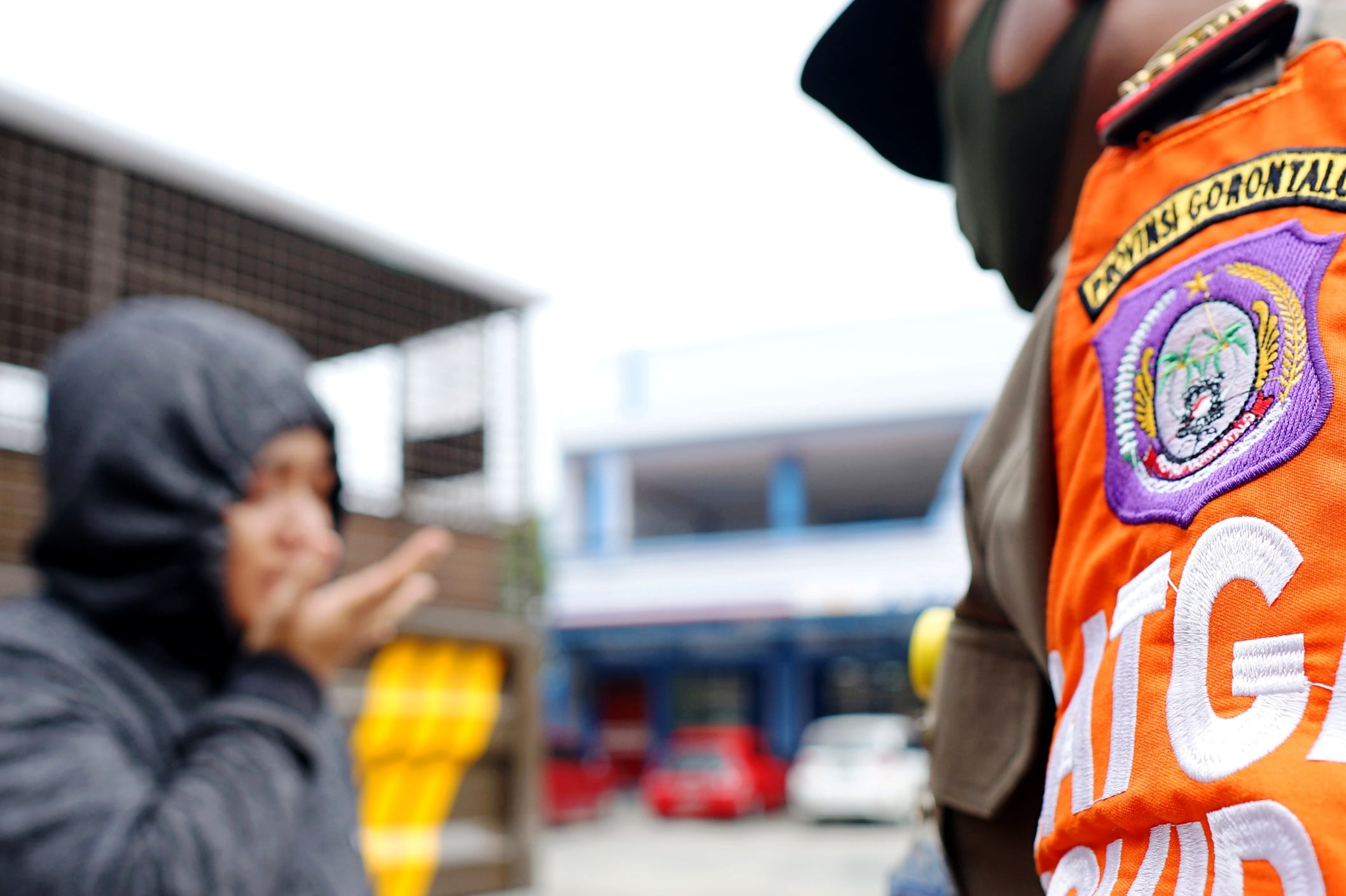 Ilustrasi operasi yustisi masker.