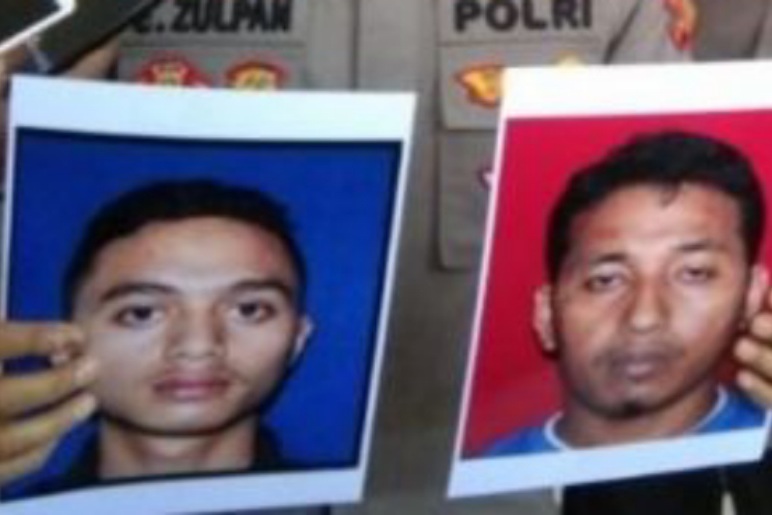 Dua terduga teroris yang ingin melakukan bom bunuh diri.
