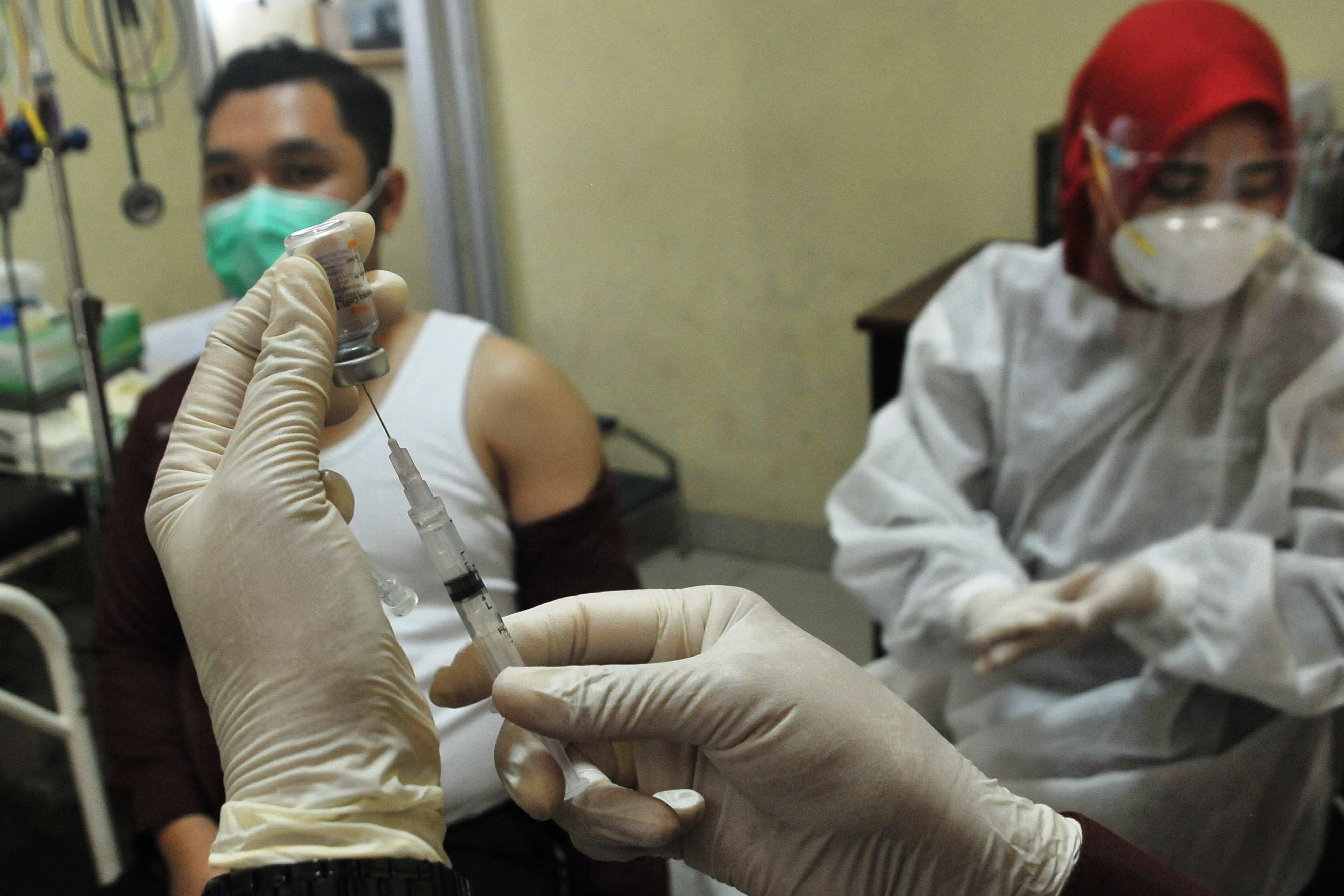 Ilustrasi vaksinasi coid.v