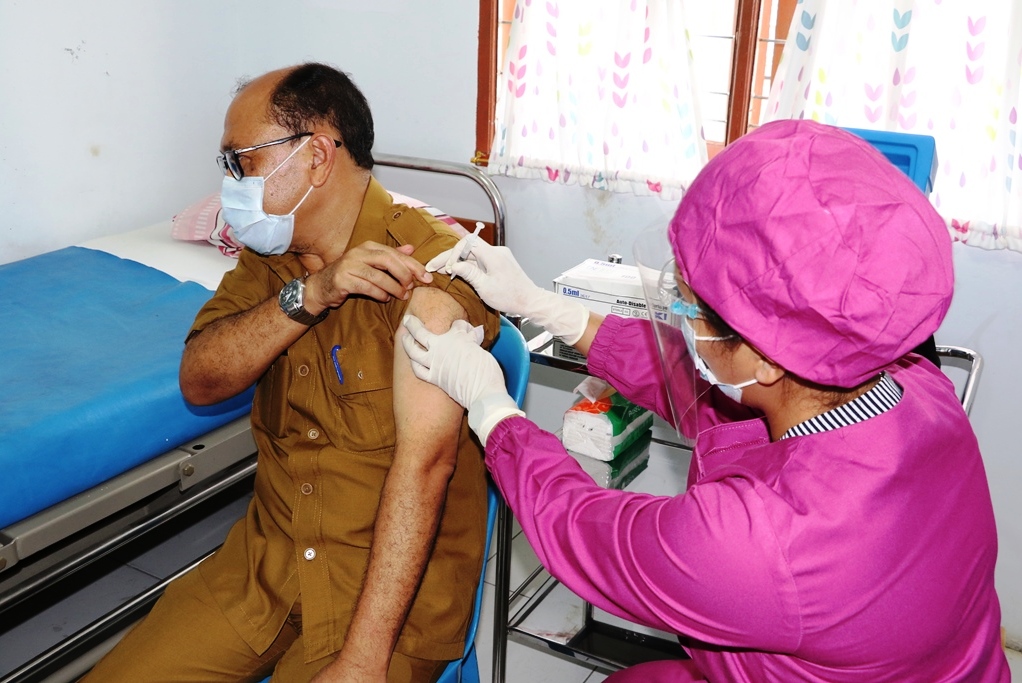 Dinkes Pematangsiantar Gelar Simulasi Vaksinasi Covid-19 Sinovac.