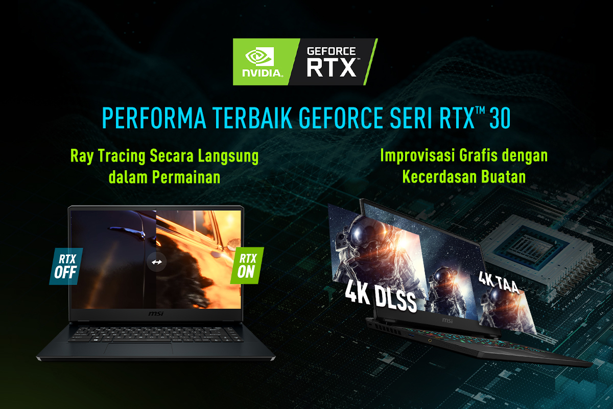 MSI Luncurkan Laptop Gaming dengan Grafis RTX 30