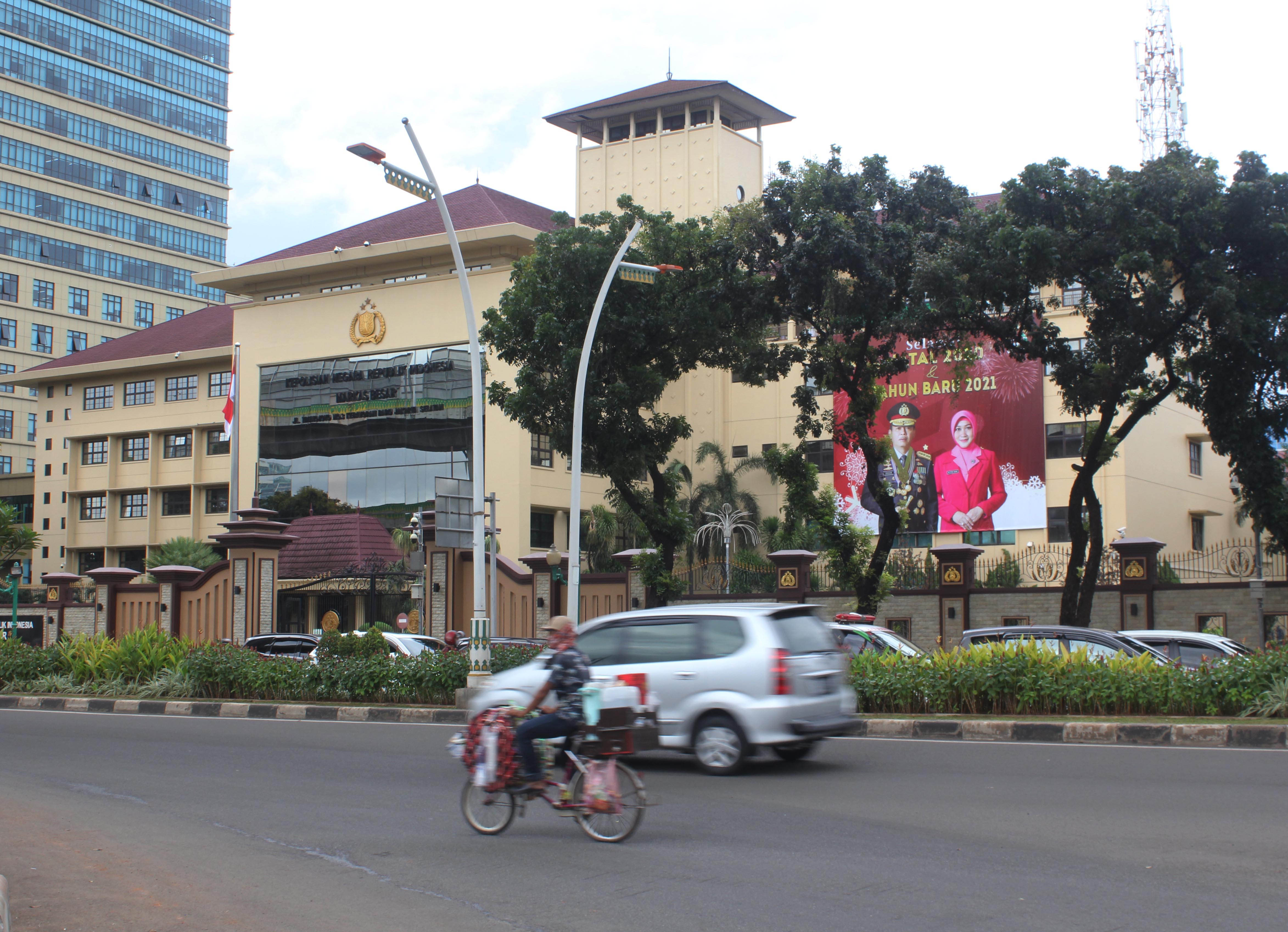 Gedung Mabes Polri Jalan Trunojoyo 1 Jakarta.
