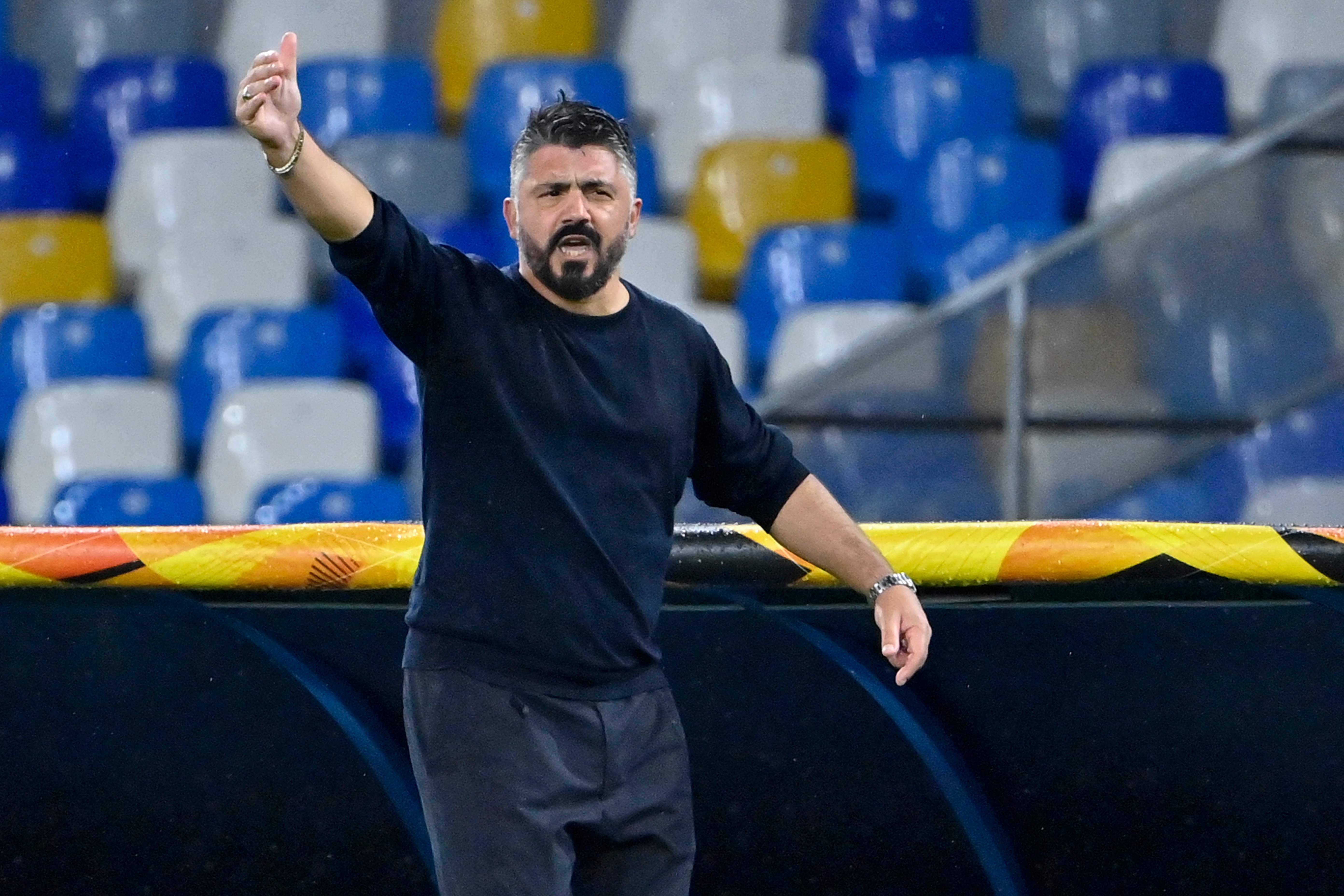 Pelatih Napoli Gennaro Gattuso