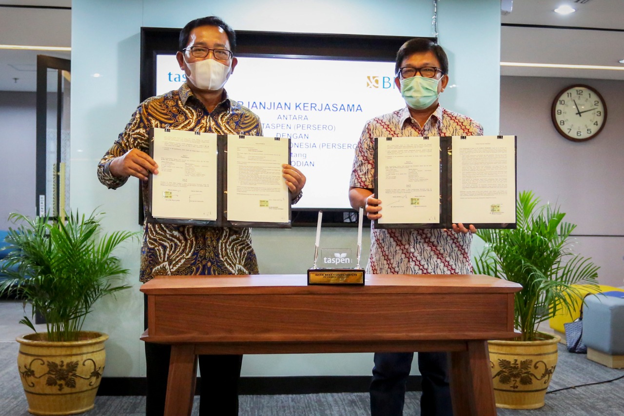 Penandatangan Perjanjian Kerja Sama Kustodian di Jakarta, Jumat (15/1/2021). 