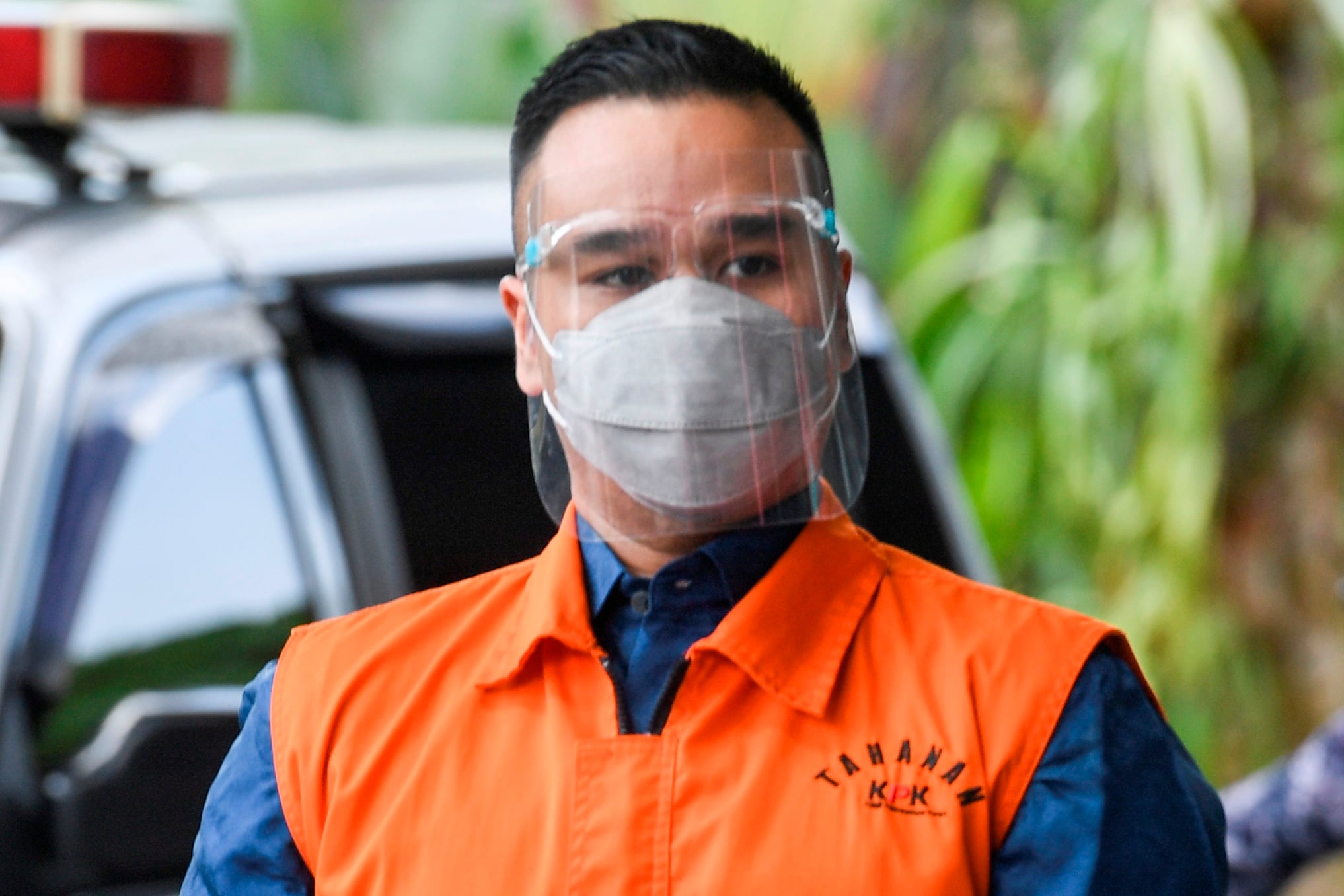 Terdakwa kasus penerimaan suap dan gratifikasi terkait pengurusan perkara di Mahkamah Agung (MA) Rezky Herbiyono.