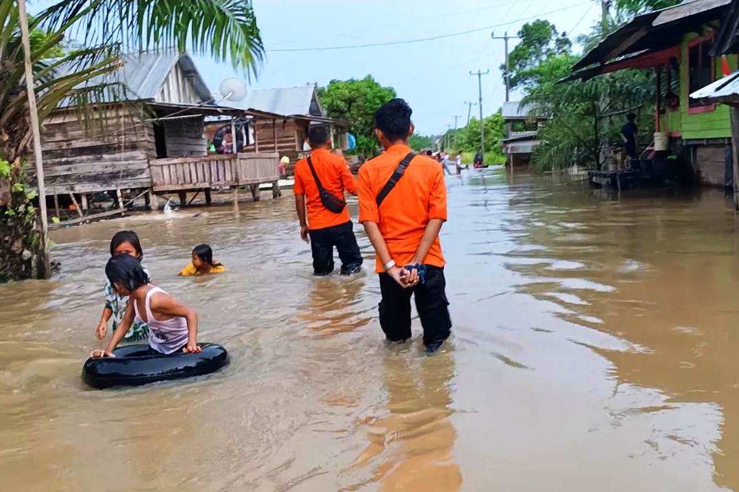 Banjir di Muba, akhir 2020 lalu. 