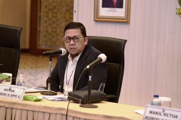 Ketua Komisi II DPR RI Ahmad Doli Kurnia Tandjung saat pimpin kunker Komisi II DPR RI ke Tanjung Pinang, Kepri, Senin (15/2/2021).