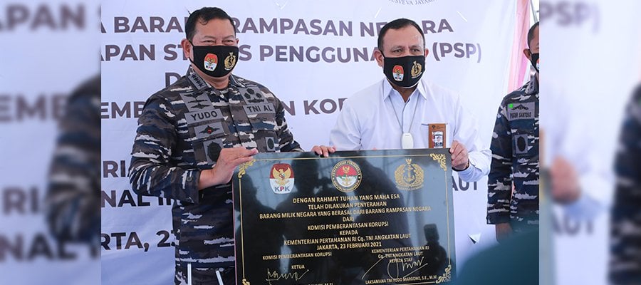 KPK serahkan aset kepadas TNI AL