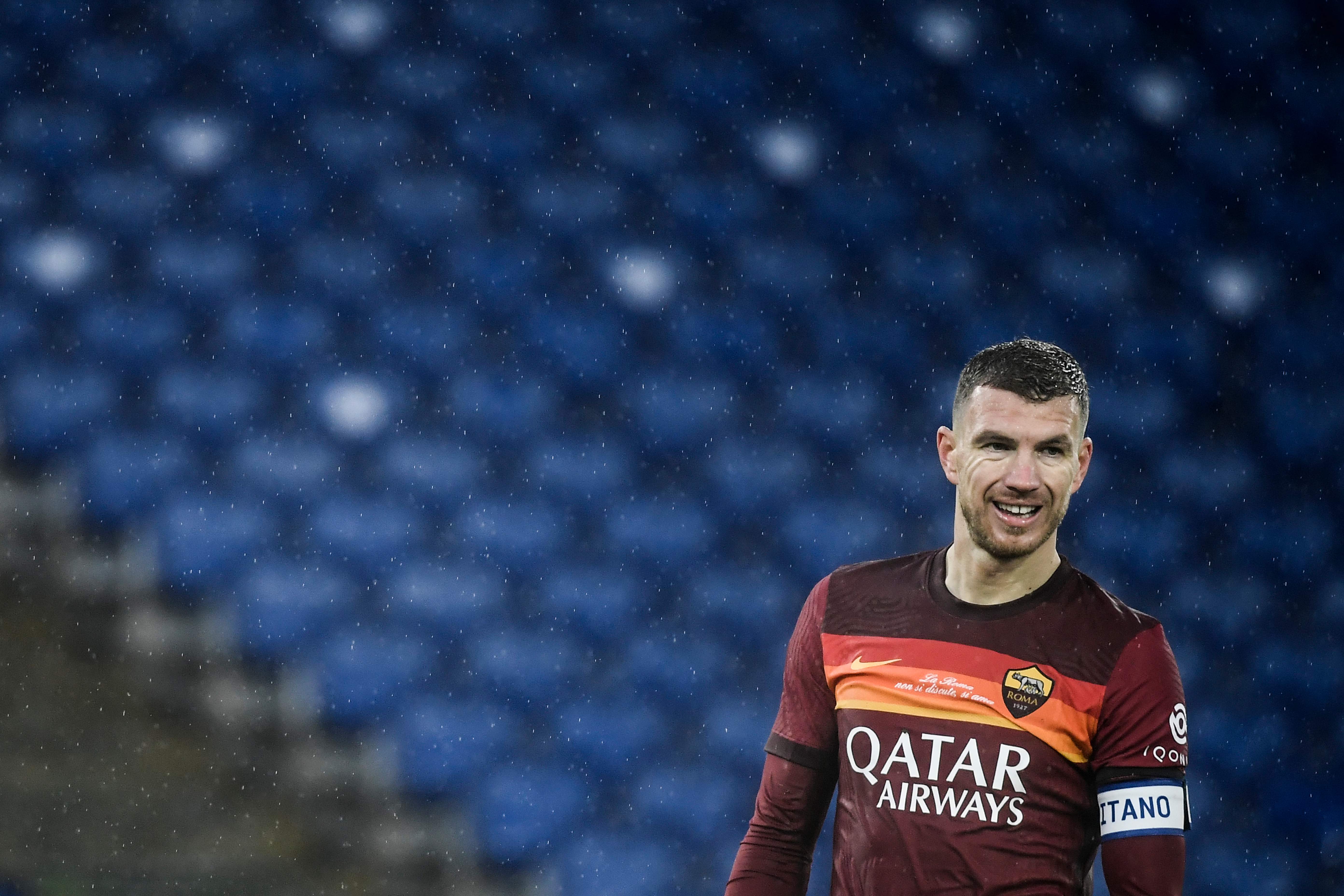 Penyerang AS Roma Edin Dzeko