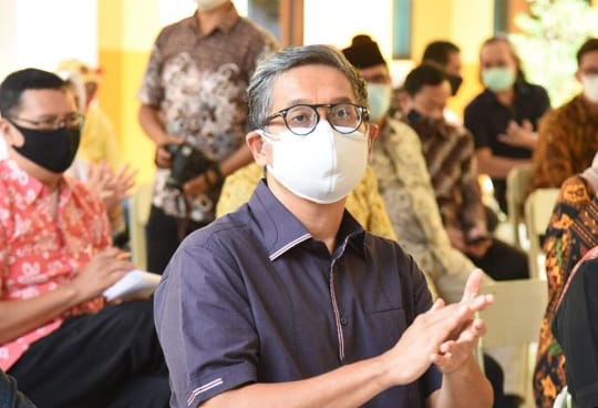 Anggota Komisi X DPR RI Putra Nababan saat kunjungan spesifik Komisi X DPR RI ke Kota Cilegon,  Jumat (29/1/2021). 