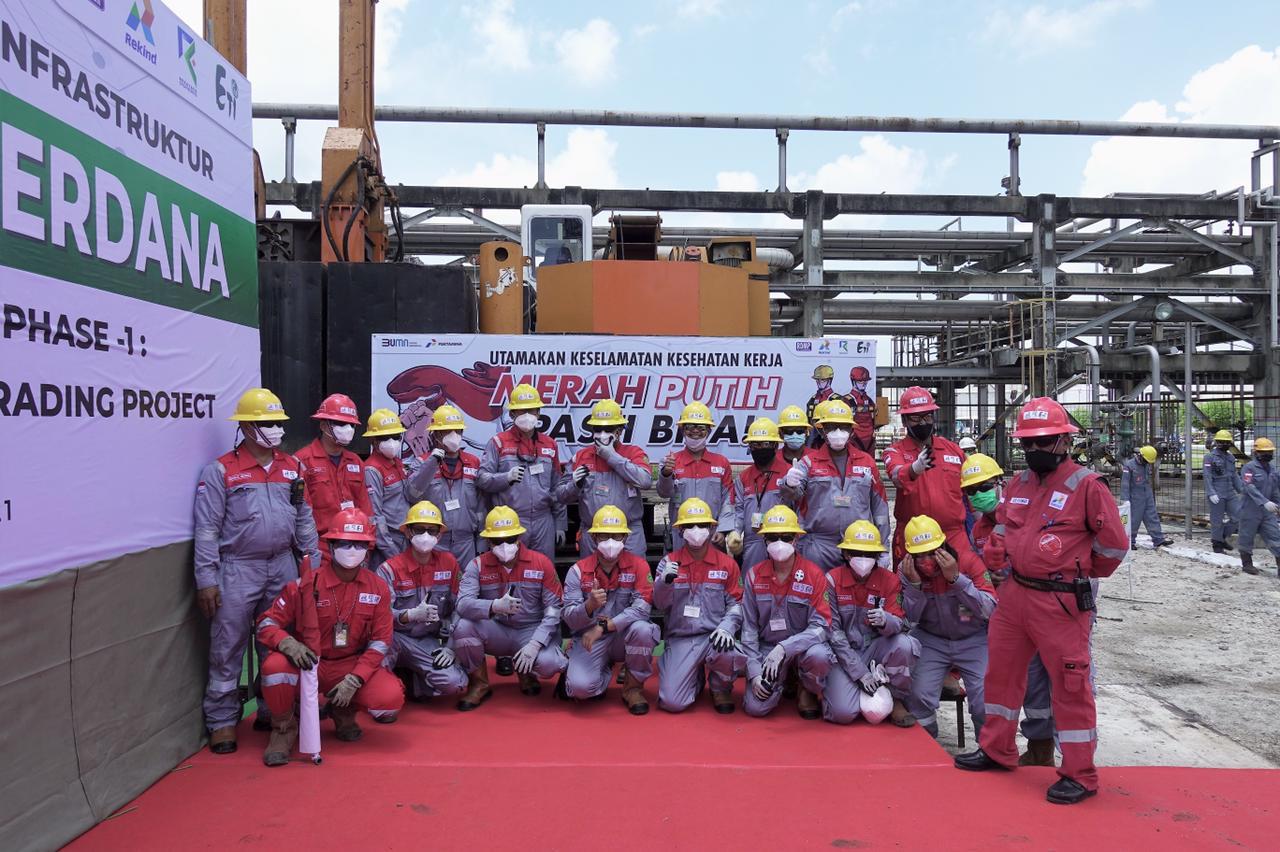 Groundbreaking Ceremony di lokasi Proyek Pertamina RU Balongan VI, Indramayu, Jawa Barat.