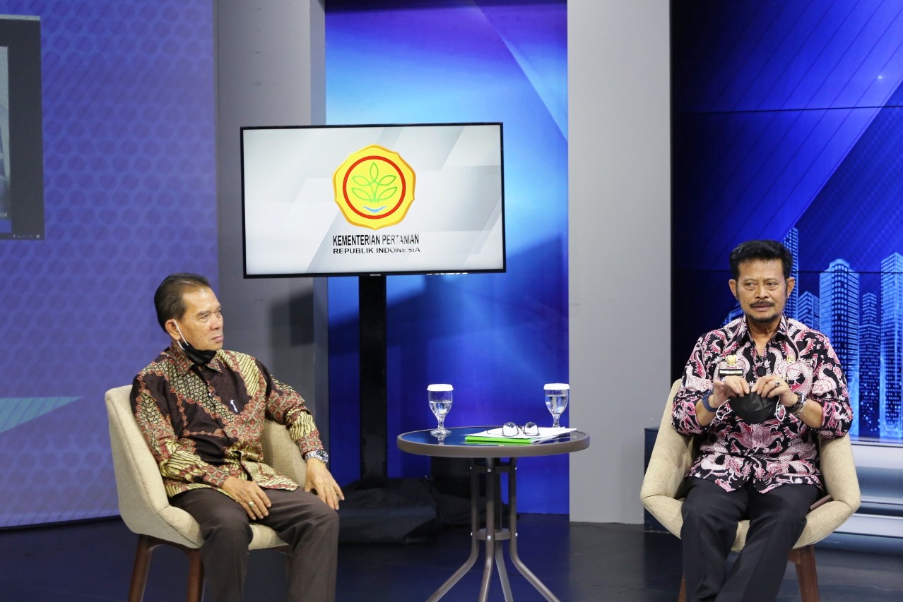 Winarno Tohir (kiri) bersama Mentan Syahrul Yasin Limpo.