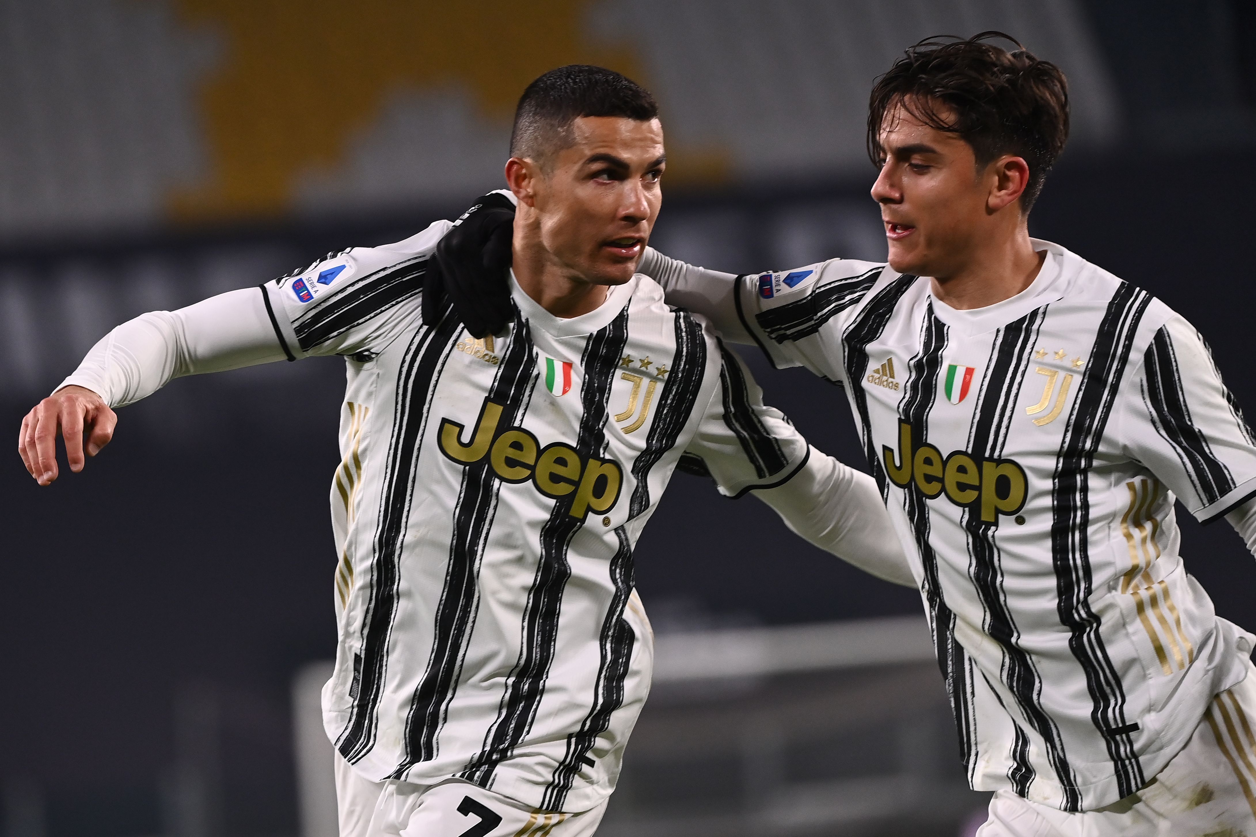 Dua penyerang Juventus, Cristiano Ronaldo (kiri0 dan Paulo Dybala siap berlaga hadapi F.C. Porto di Liga Champions, Kamis (18/2) dini hari.