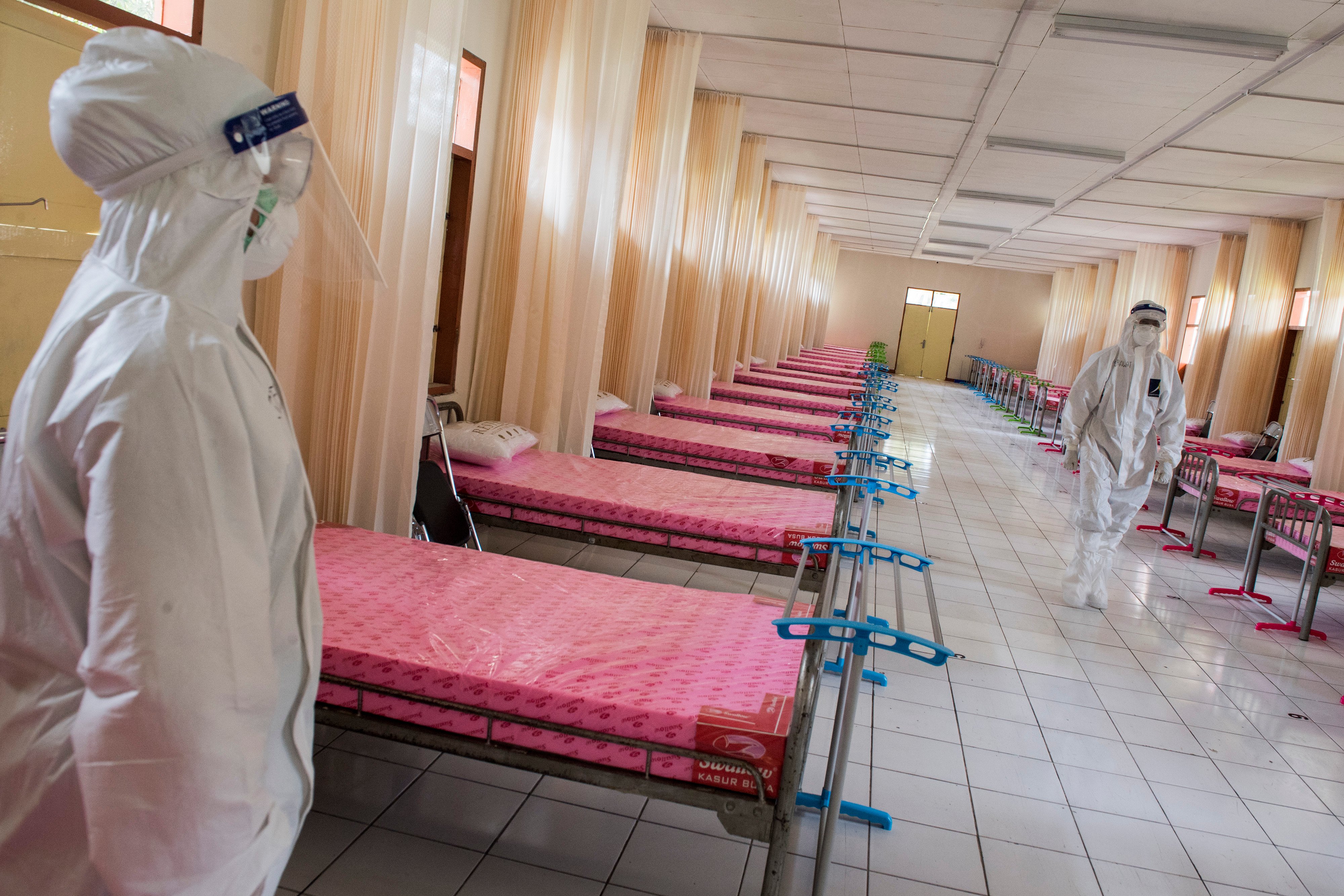 Ilustrasi tempat perawatan pasien Covid-19 