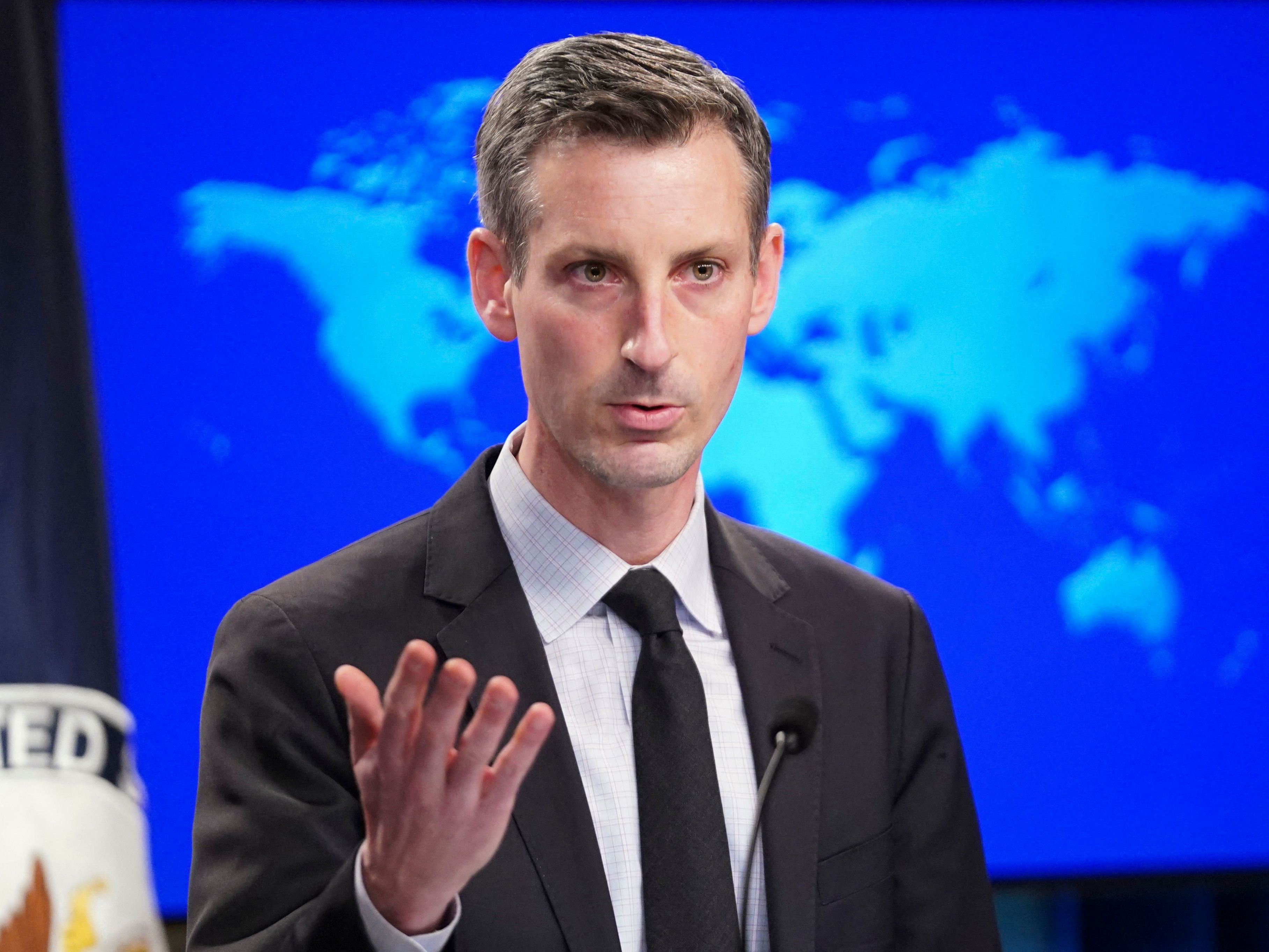 Juru Bicara Departemen Luar Negeri Ned Price.