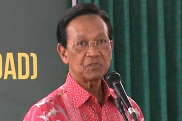 Gubernur Daerah Istimewa Yogyakarta Sri Sultan Hamengku Buwono X.