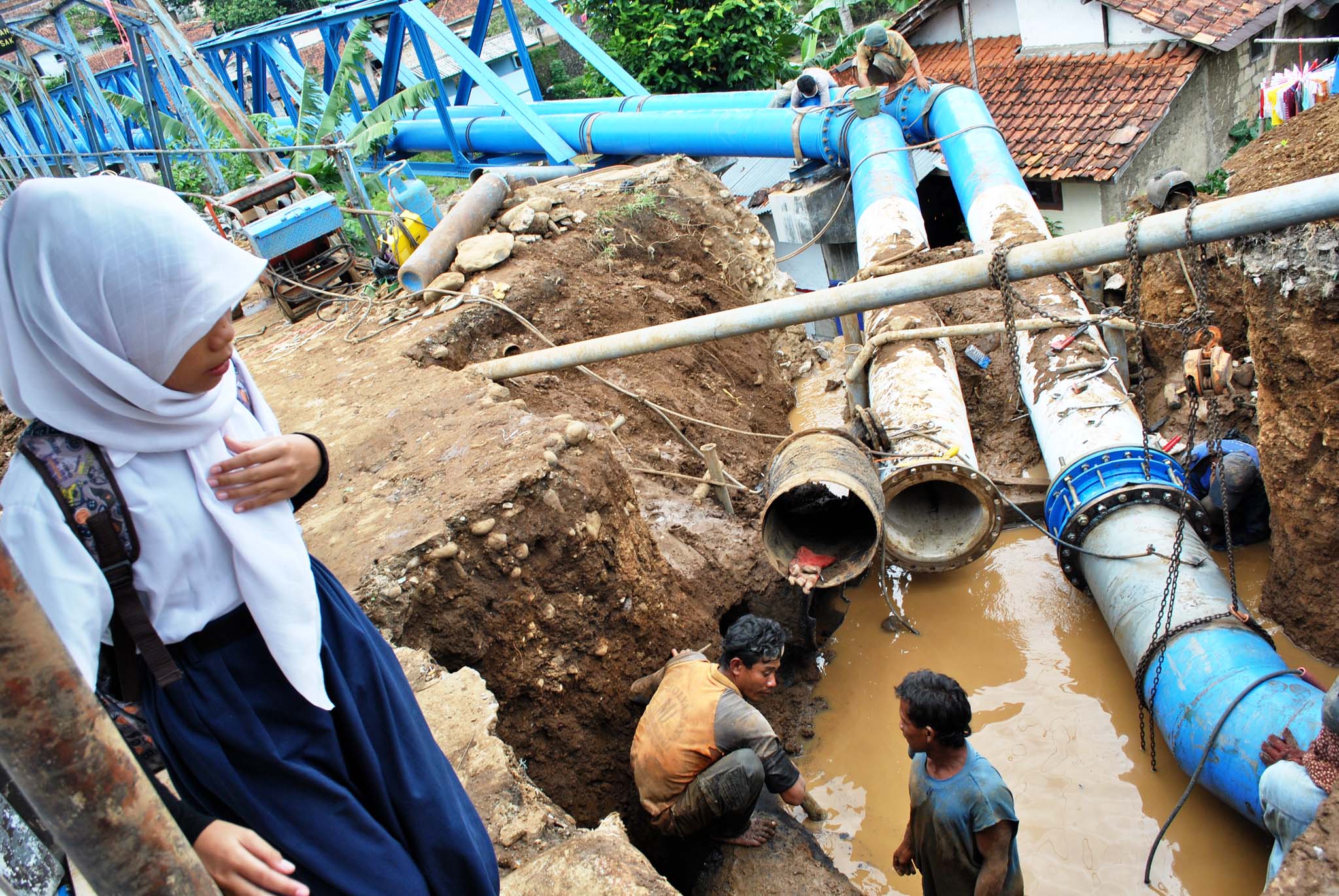 Penggantian pipa pdam