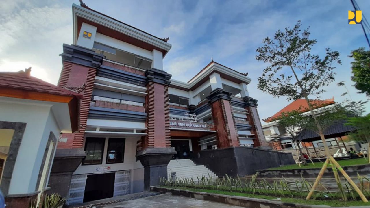 Pasar Seni Sukawati di Kabupaten Gianyar, Bali. 