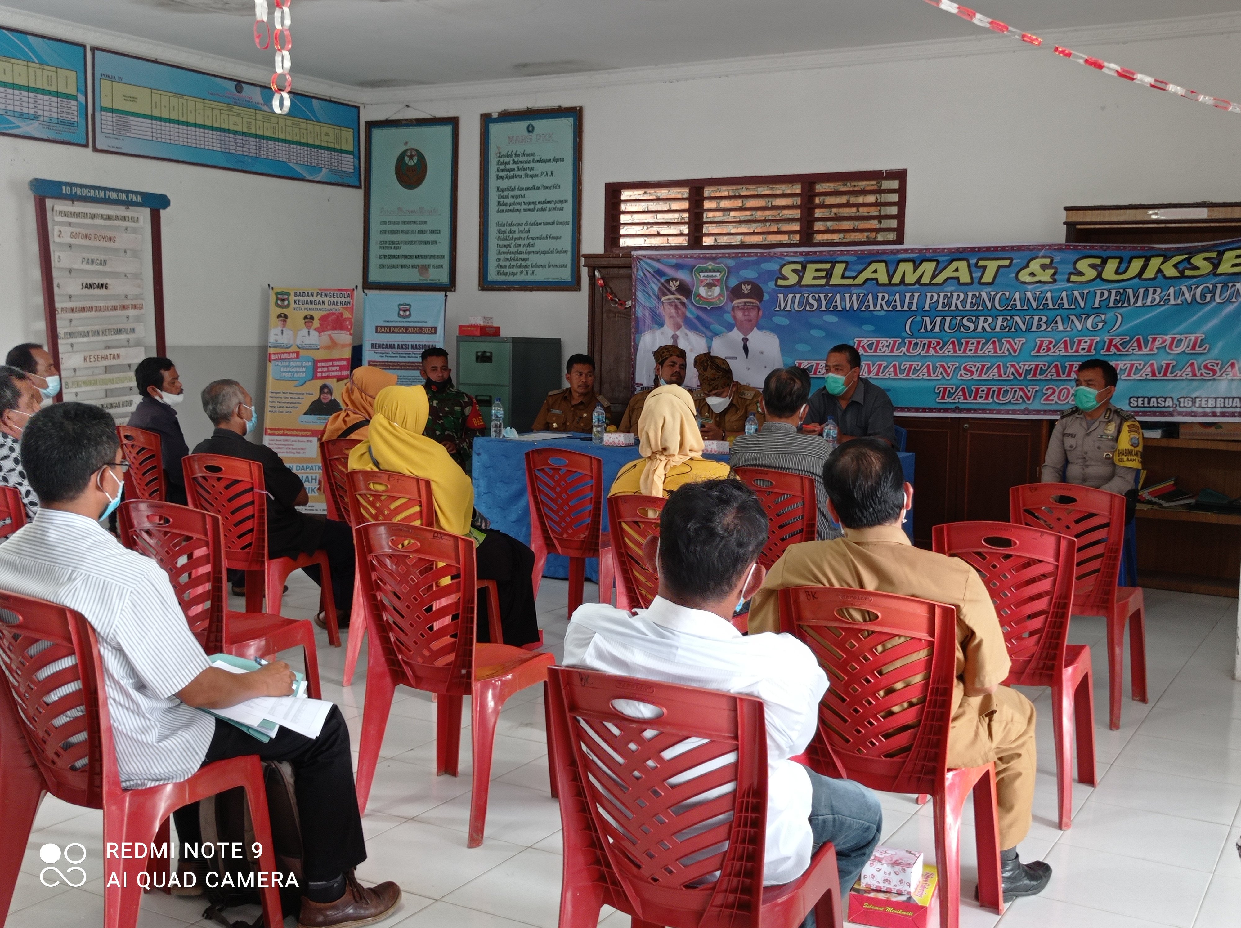 Peserta musrenbang Kelurahan Bah Apul, Kota Pematangsiantar, Sumut