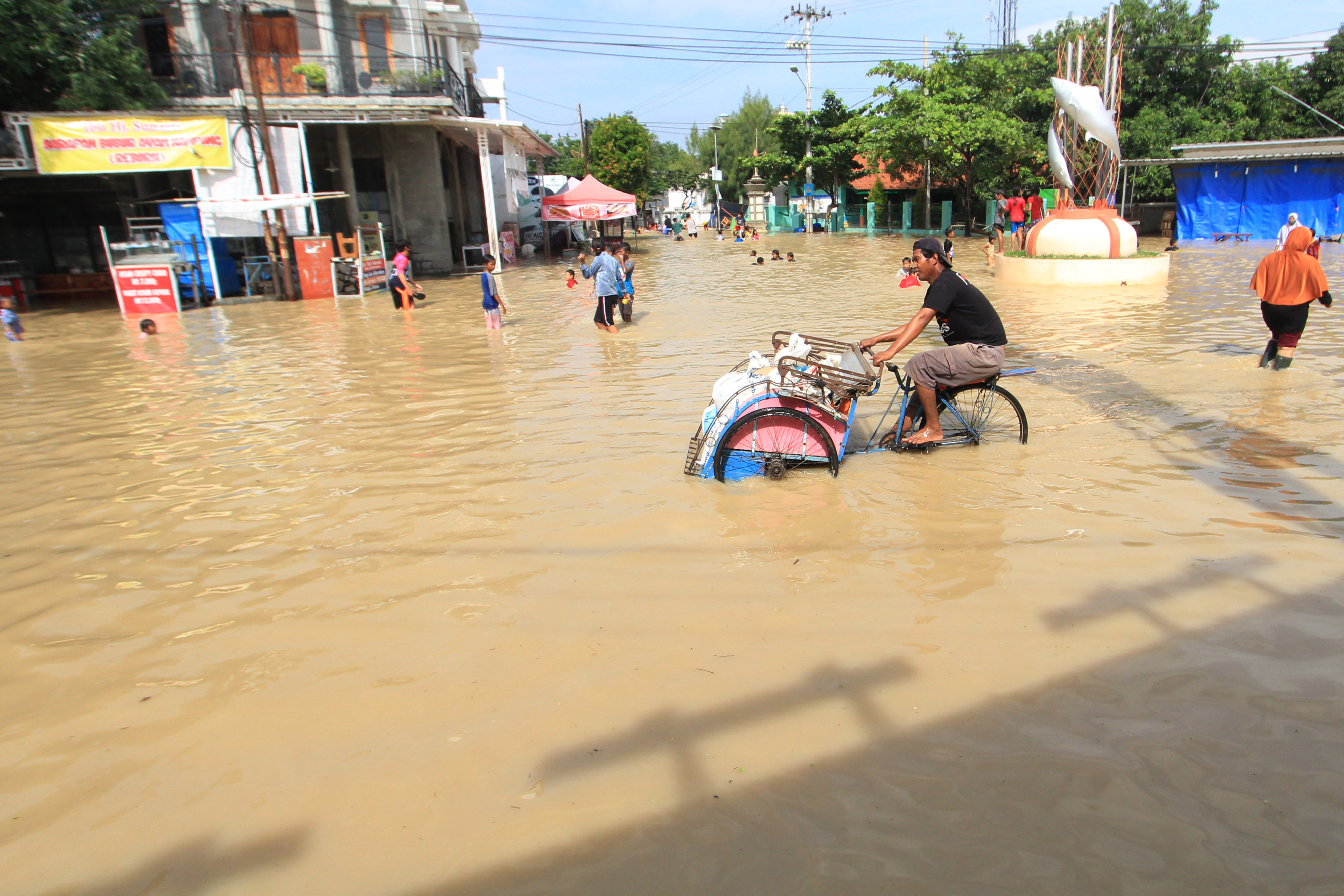 Banjir di Kabupaten Indramayu.  