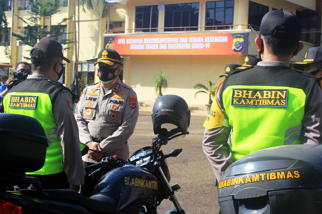 Ratusan Bhabinkamtibmas di NTT Mulai Bertugas Sebagai Tracer Covid