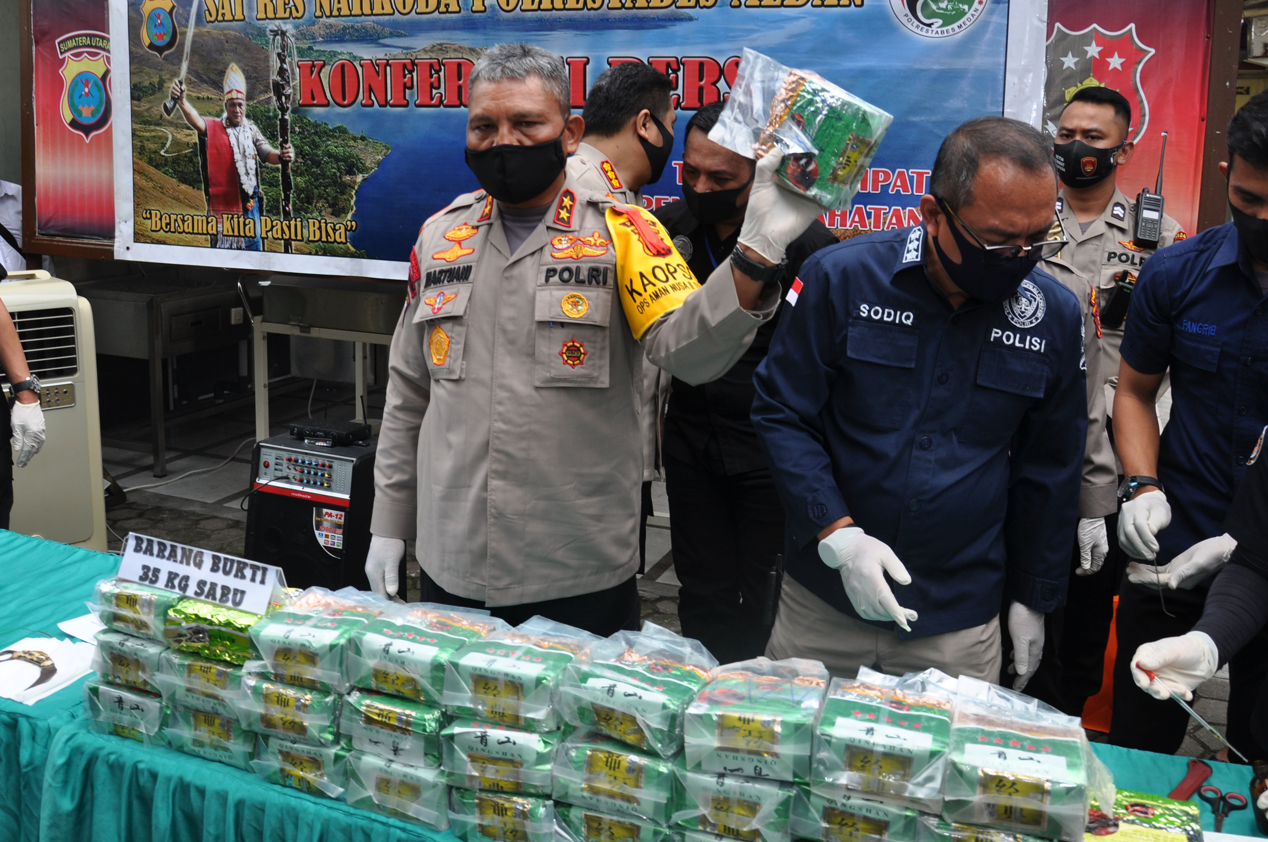 Pengungkapan narkoba di wilayah hukum Polda Sumatra Utara, 2020.