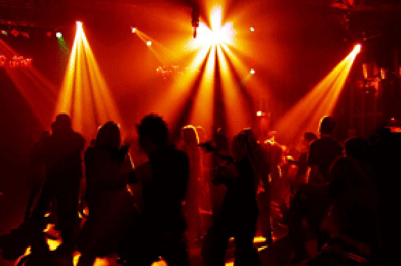 Ilustrasi diskotik.  
