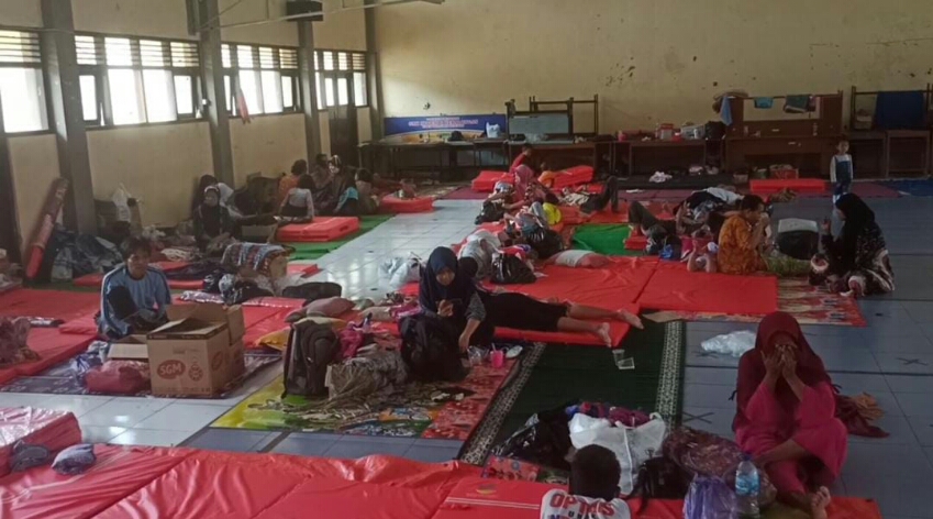 Pengungsi banjir di wilayah Jawa Tengah