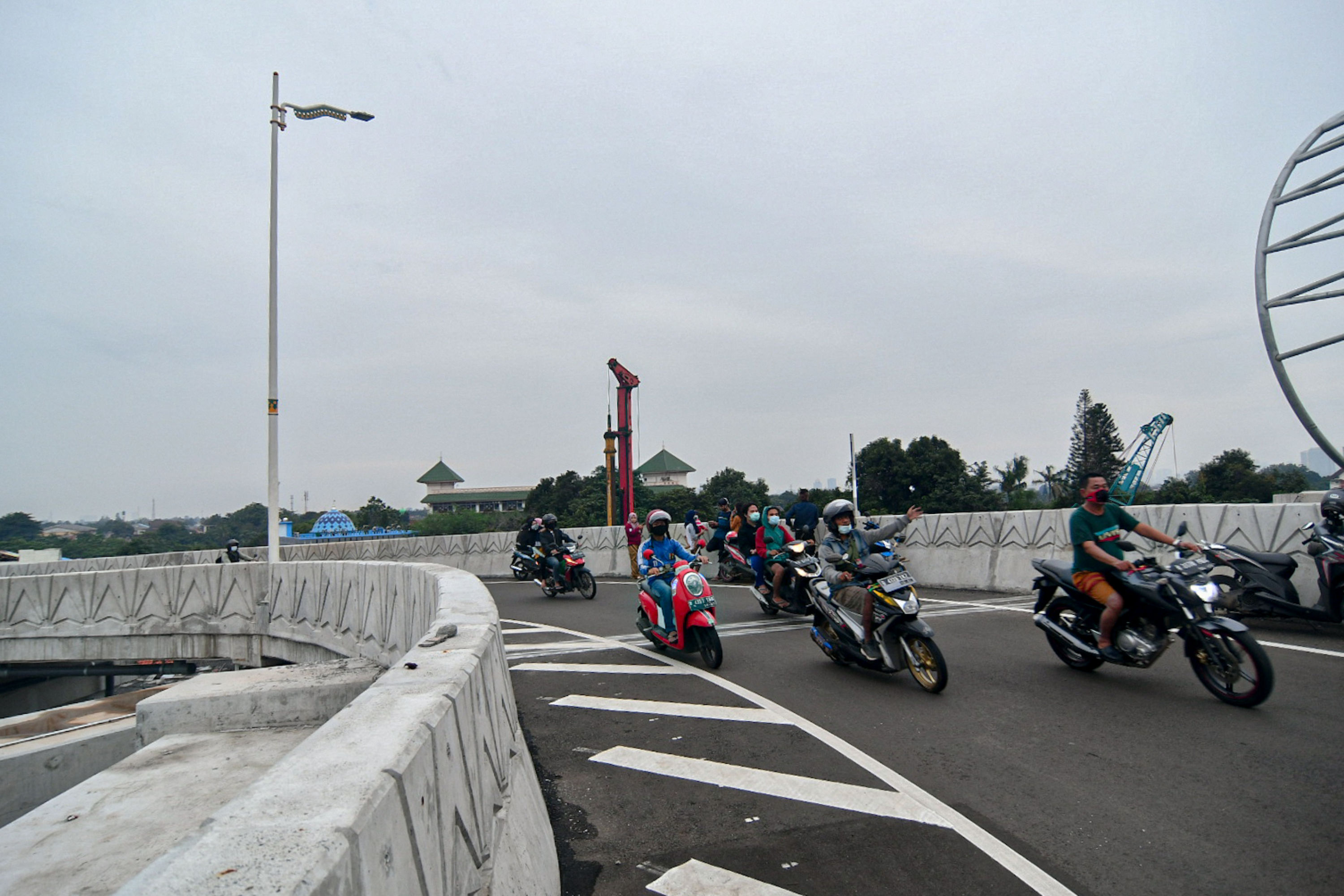 Uji coba fly over tapal kuda