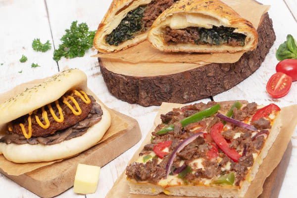 Menu baru berbahan nabati Sloppy Joe Sandwich, Plant-Based Wellington Pocket dan Plant-Based Focaccia Bread.