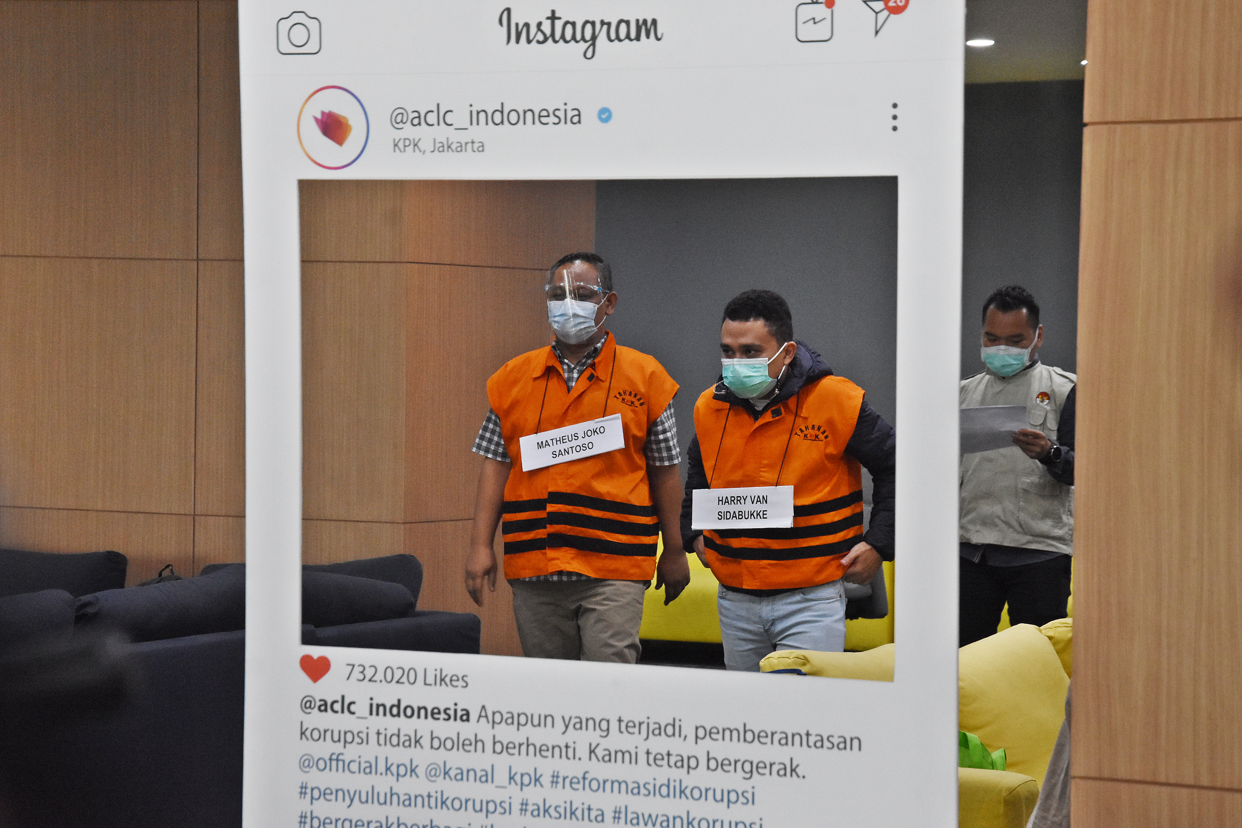 Rekonstruksi kasus suap bansos Covid-19