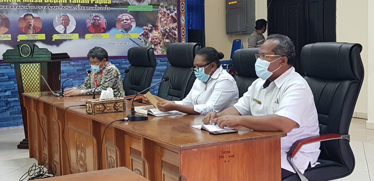 Rakor KPK RI dengan Pemkab Jayapura, Rabu (10/2/2021).
