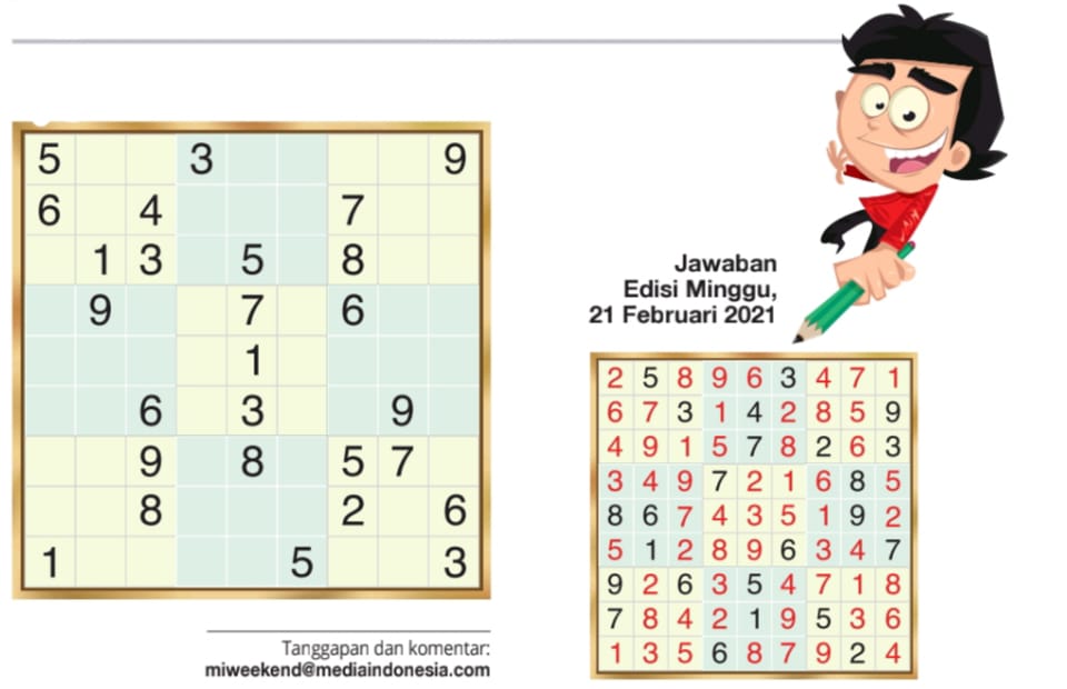 Sudoku Edisi 28 Februari 2021